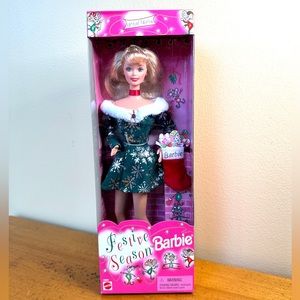 1997 Vintage Festive Season Barbie NRFB